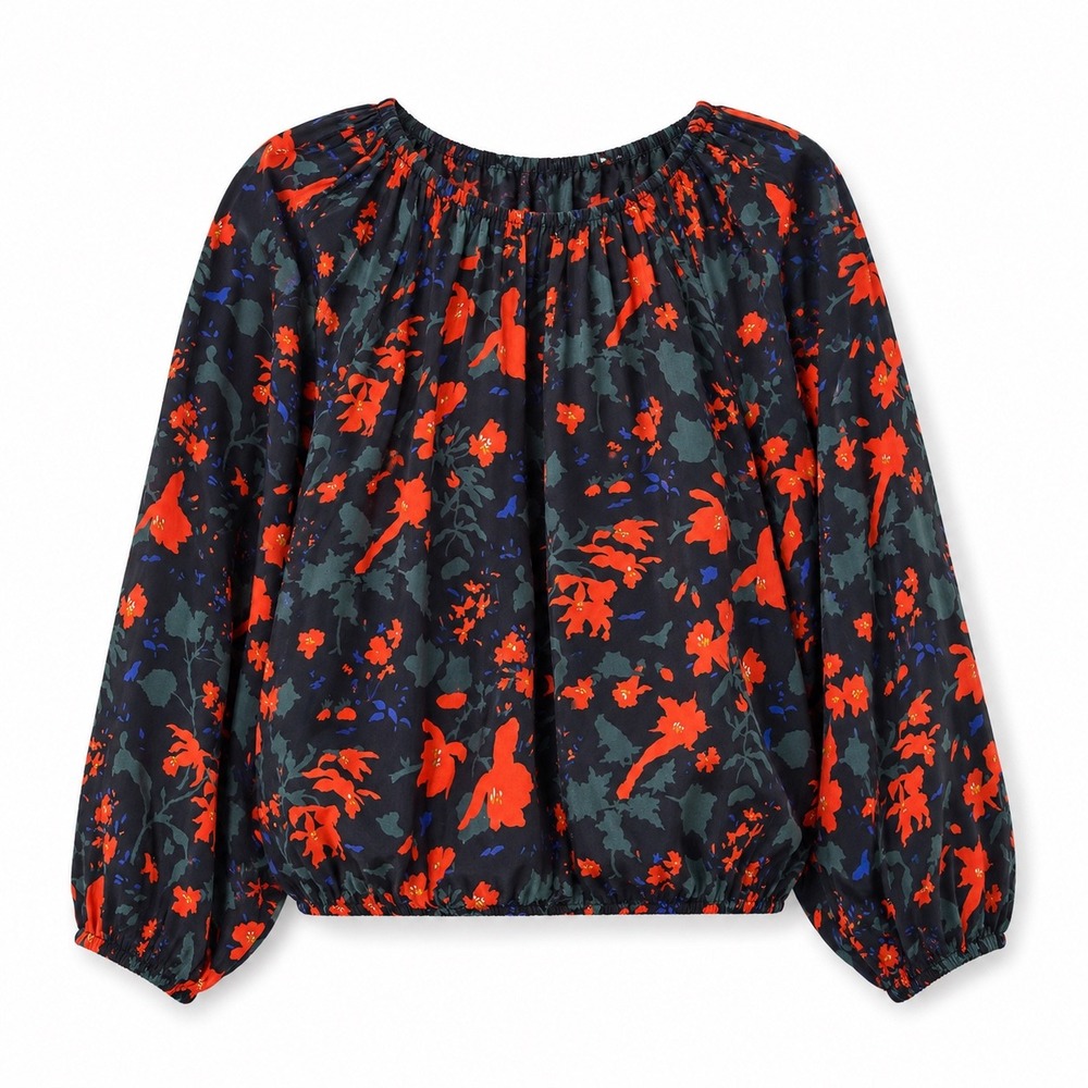 Apiece Apart Blouse XS Whimsigoth Floral Dark Romantic Boho Chic Coquette